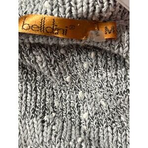 Bellini Gray Speckled Knit Open Front Cardigan Sweater Women's Size M